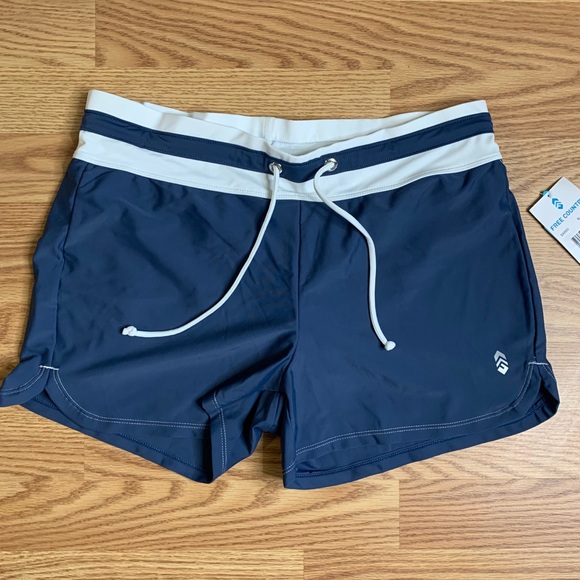 Free Country L(12/14) Swimming Shorts Women's Grey - Picture 1 of 7